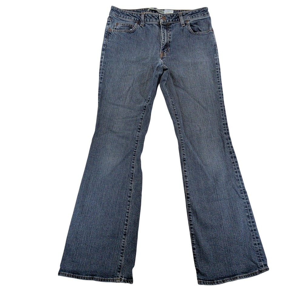 Gap Flare Stretch Jeans Womens 10R Blue Medium Wash Denim Low Rise Flare Leg
